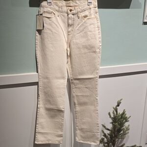 NWT Universal Thread Cream Straight-Leg High-Rise Jeans Size 6